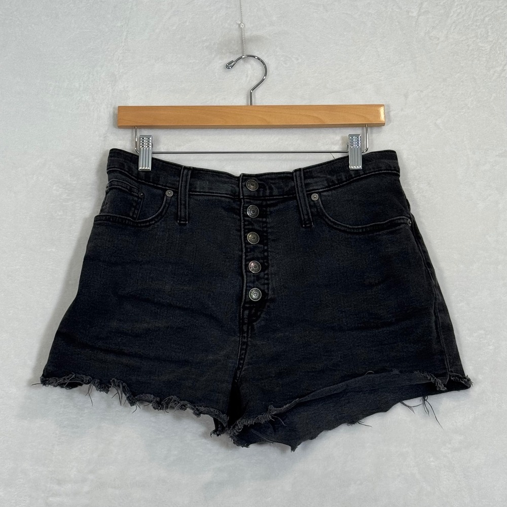 Madewell Black Denim Shorts Size 31x13